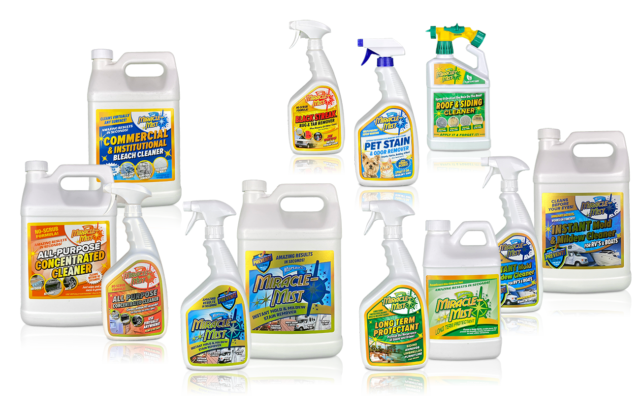 Mold & Mildew Remover Works Instantly MiracleMist Cleaner