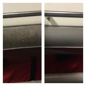 boat cleaner with miracle mist before and after